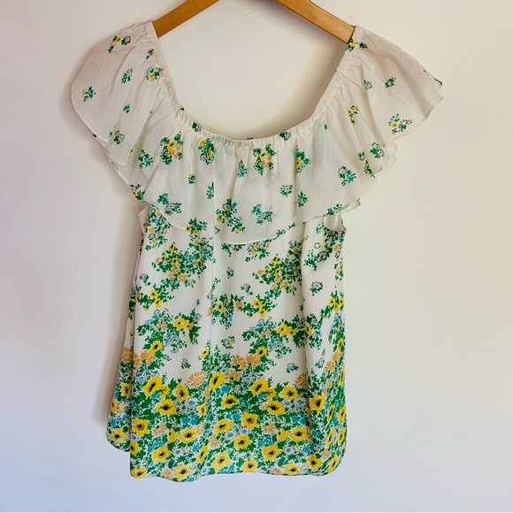 Vintage Tibi Floral Silk Blouse Cottagecore - Picture 3 of 5